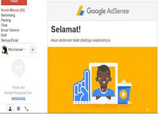 Gambar Selamat google Adsense telah menerima Anda