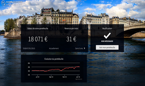 Tableau de bord Marie Quantier