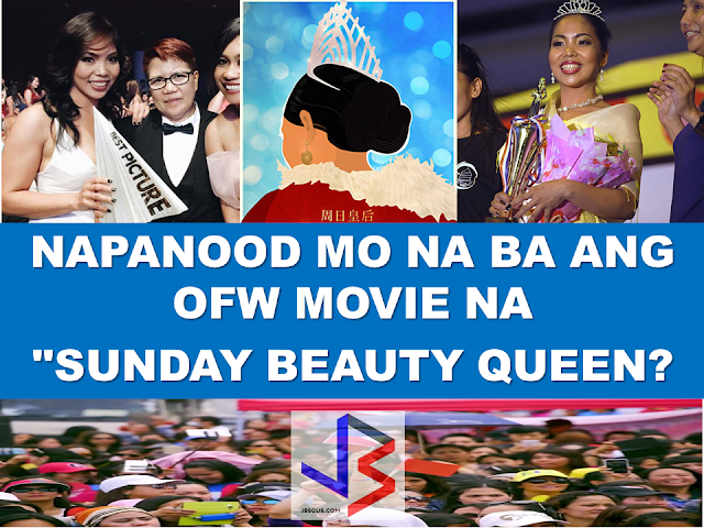 Sunday Beauty Queen recently bagged the Best Picture Award from the Metro Manila Film Festival (MMFF) in spite of the fact that it was not shown in major cinemas in the country. Being the only OFW oriented MMFF entry, it tackles the true-to-life Cinderella story of the OFWs  working in Hong Kong. The one day glamour of the life of Hong Kong household service workers out of busy, unforgiving week of workloads. It is the first documentary film about OFWs that made it as an entry to the prestigious MMFF for a very long time. It tackles  about HSWs in Hong Kong, their daily life, their struggles and everything that they've been through.    There are 190,000 documented OFW professional helpers in Hong Kong.   They work almost 24 hours a day for 6 days. Sunday is their rest day. The only day that they can spend for themselves. But just like the story of Cinderella, at the end of the day, glamour and fancy bliss ends and it's time to go back to reality.        If you did not watch this movie yet, take time to watch. It will definitely uplift your spirit if you are an OFW, and if you are not an OFW, you will further understand their situation and will surely change the notion that OFW life is fun and just like picking up dollars on the street.