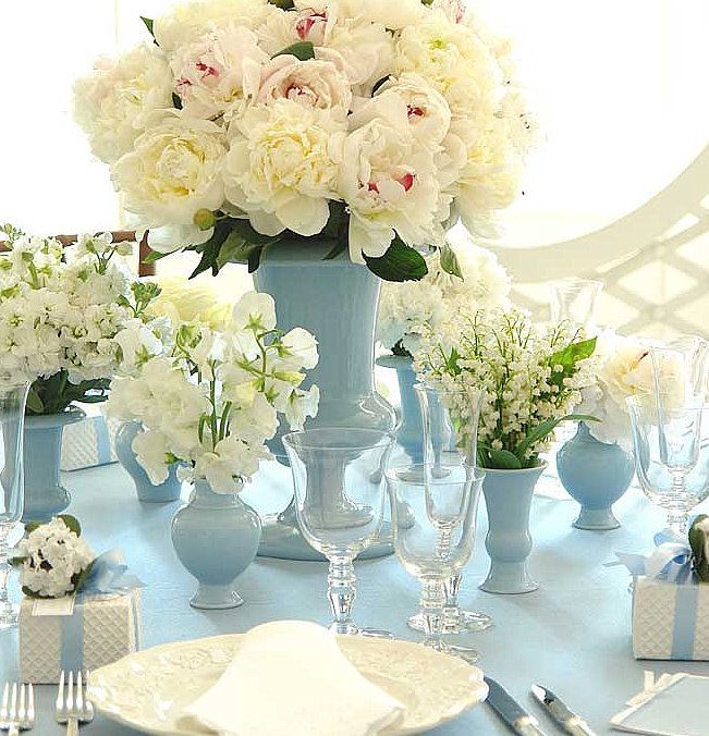 Black And White Wedding Table Settings