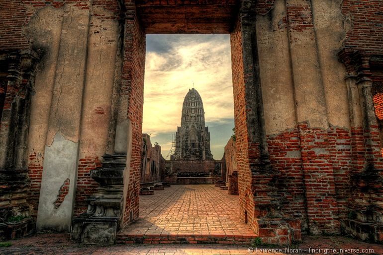 Wat Ratchaburana Prang Ayutthaya Thailand Türbogen