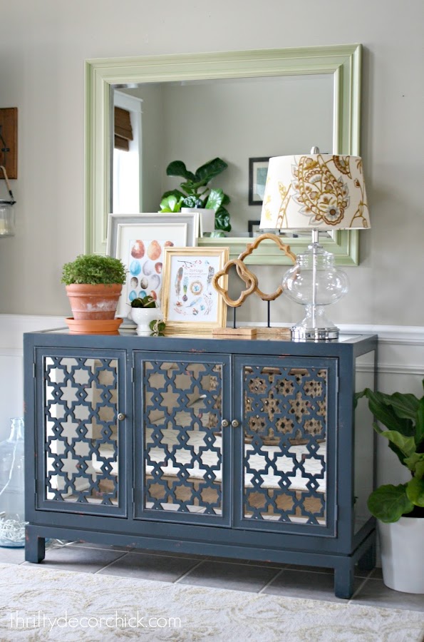 Spring decorating in foyer