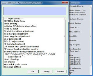 Adjustment Program Epson L395