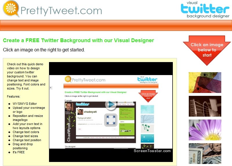 How to make/create a custom and personalized Twitter background in 5 minutes