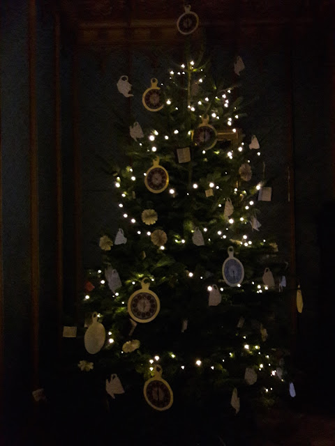 Christmas Tree decorated with the theme of Alice in Wonderland