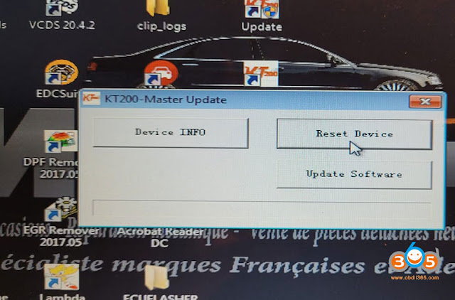 Solve KT200 Software Grey Cannot Select Driver 4