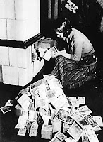 Burning paper money cheaper than buying fuel in 1923