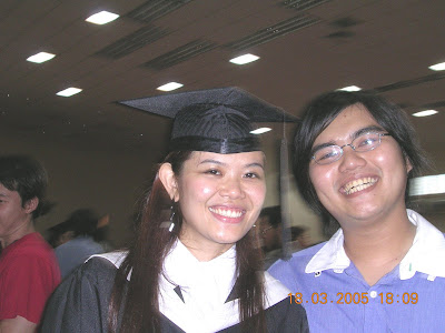 At my graduation on March 18th, 2005 in Inti Nilai