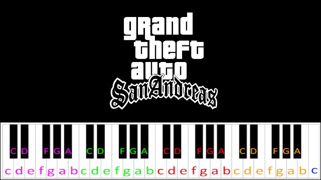 Gta San Andreas Theme Piano Letter Notes - giorno theme roblox piano