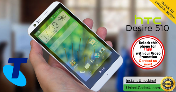 Factory Unlock Code HTC Desire 510 from Telstra