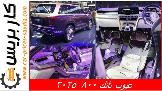 عيوب تانك 800 2025 ومميزاتها ، مشاكل وسلبيات تانك 800 2025 ، تجربة الملاك لها ، عيوب تانك 800 2025 في مصر ، عيوب تانك 800 2025 في السعودية