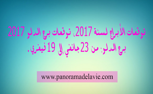 توقعات الأبراج لسنة 2017 ، توقعات برج الدلو 2017