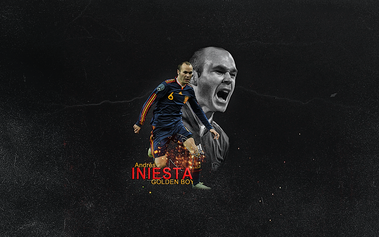 FOOTBALL SUPER STARS: Andres Iniesta Fresh HD Wallpapers 2012,2013