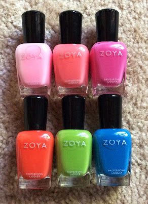 Zoya, Zoya Summer 2014 Tickled Collection, Zoya Ling, Zoya Wendy, Zoya Kitridge, Zoya Rocha, Zoya Rooney, Zoya Tilda, nail polish, nail lacquer, nail varnish, swatches, nail polish collection