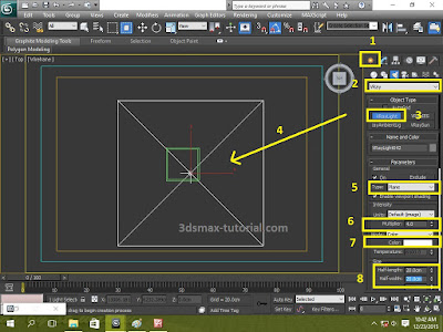 Membuat Cahaya Vray Light Interior