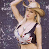 Jordan Carver Gorgeous in Hat and Gun in Streets