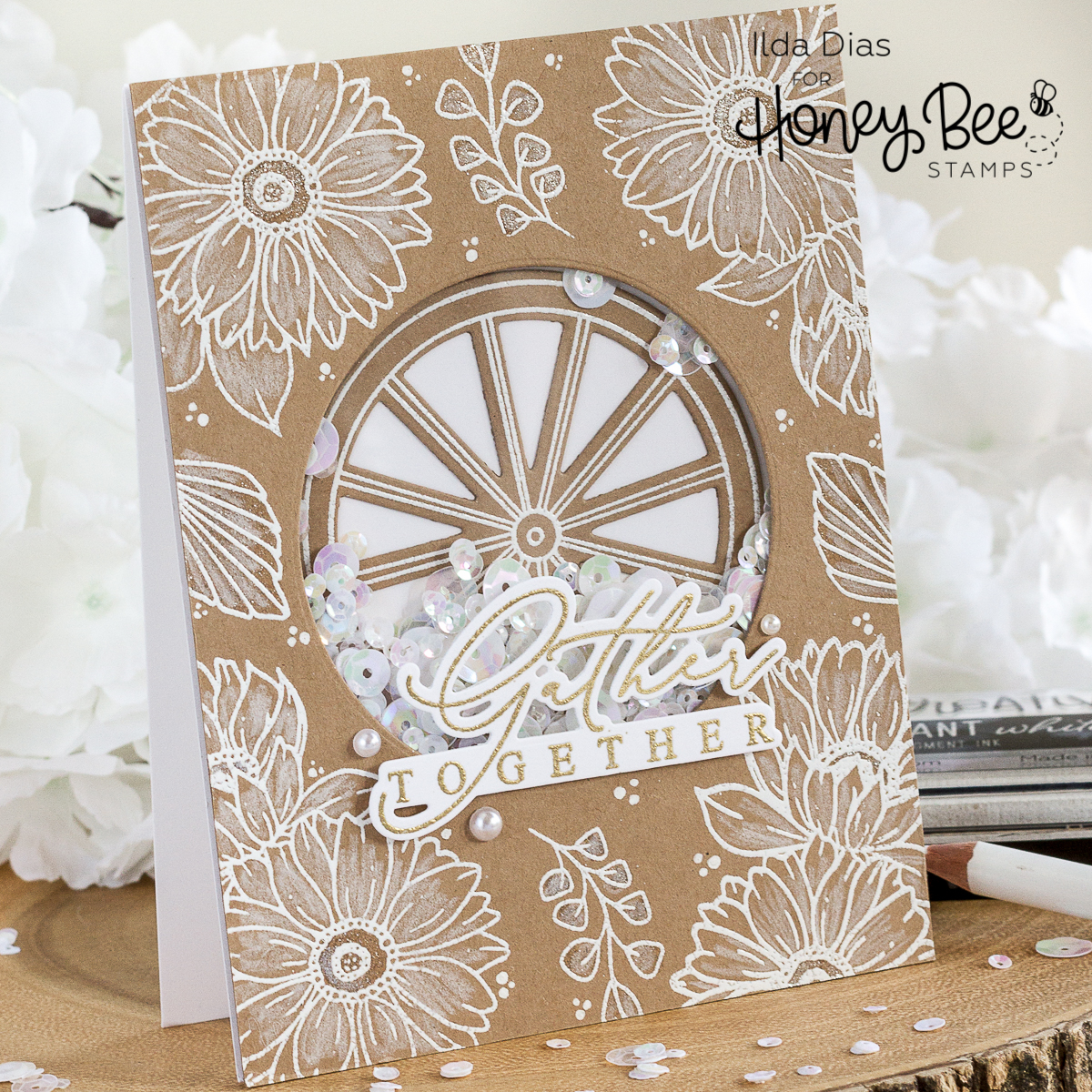 Honey Bee Stamps - Ink Pad - Brilliant White Pigment Ink