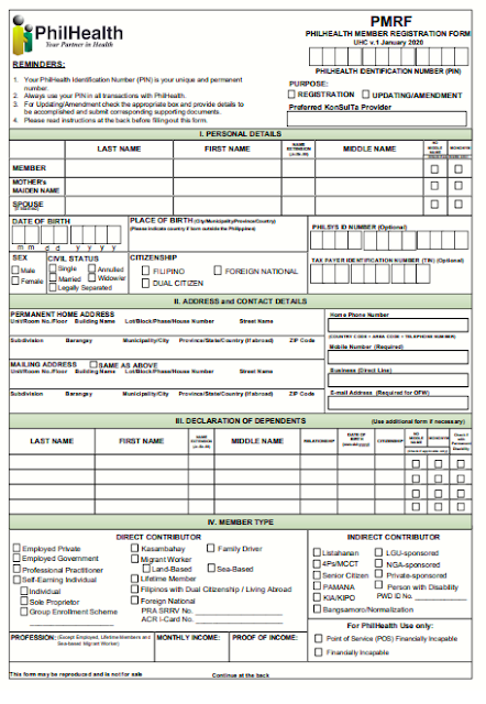 philhealth pmrf