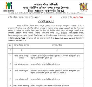 BALRAMPUR GOVT JOBS 2024 : छत्तीसगढ़ बलरामपुर जिला में विभिन्न रिक्त पदों पर भर्ती के लिए डाक द्वारा मंगाए जा रहे आवेदन