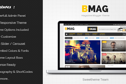 Bmag - Magazine Responsive Blogger Templates
