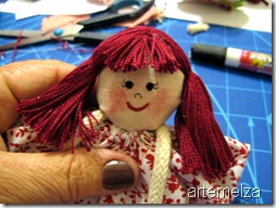 artemelza - boneca de fuxico