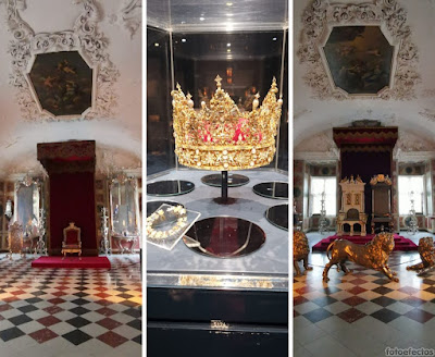 Interior del Castillo de Rosenborg o Rosenborg Slot.
