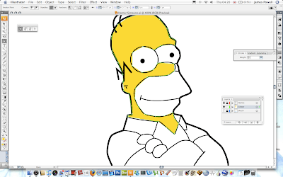 Drawing Homer Simpson In Illustrator