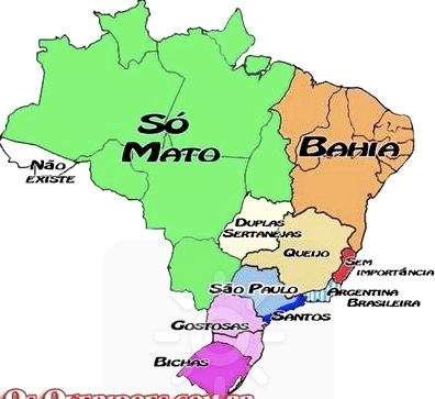 mapa do brasil estados. Mapa do Brasil na visão dos