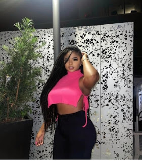 YouTube star, Essence Tierra,  looks pretty and hot in a pink neck sleeveless crop top