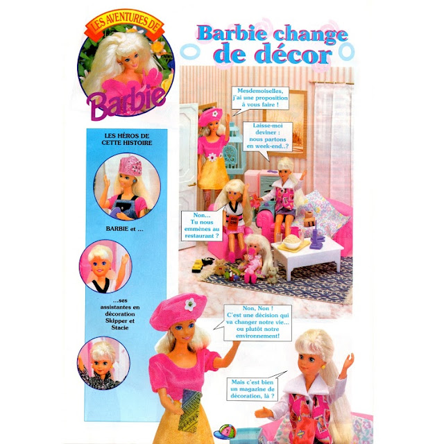 Barbie change de décor, page une.