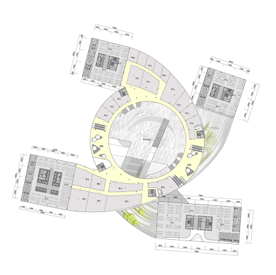 Second floor plan of Impressive Fangda Business Headquarters