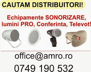 oferta distriburie echipamente audio profesionale pe www.amro.ro