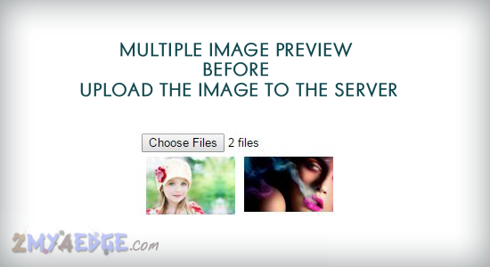 Multiple image upload preview