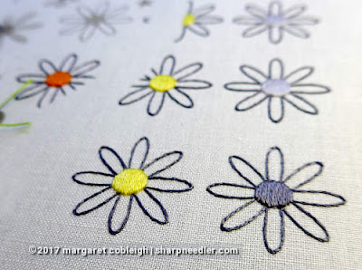 SFSNAD Flower Power Challenge: Daisies with filled centres