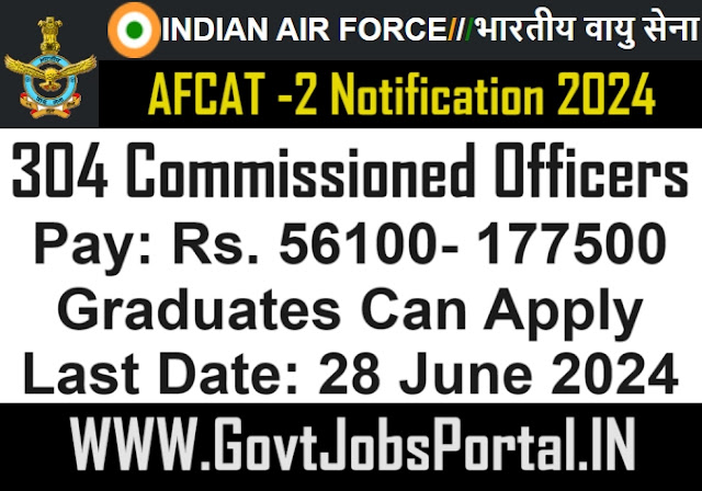 Indian Air Force AFCAT 2 Notification 2024: Eligibility, Exam Dates, and Application Details