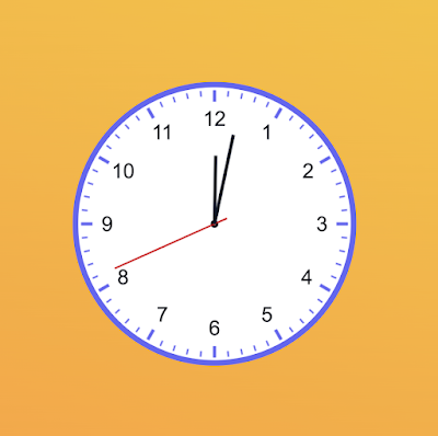 Classroomscreen analog clock