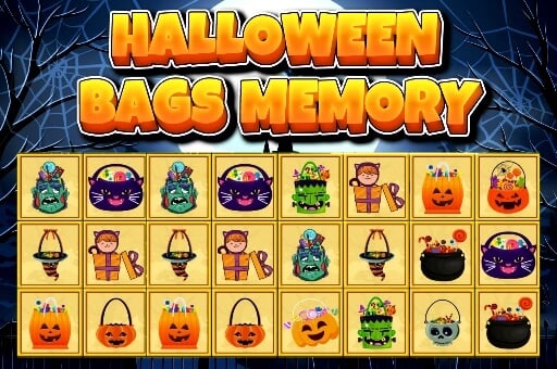 Halloween bags memory Game