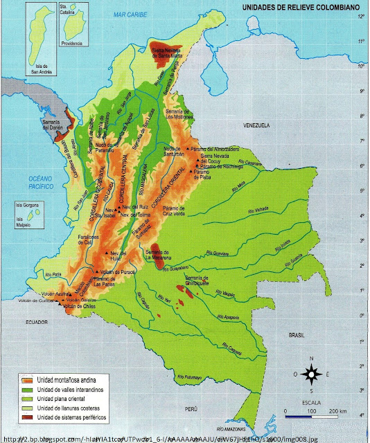 Resultado de imagen para relieve de la region andina