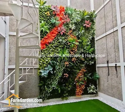 Jasa Vertical Garden Bali Denpasar | Tukang Taman Vertikal Asli & Vertical Sintetis di Bali