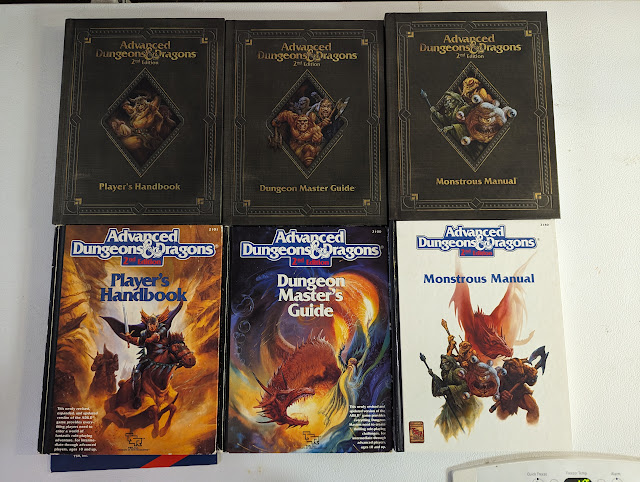 AD&D 2nd Ed books, revised and original