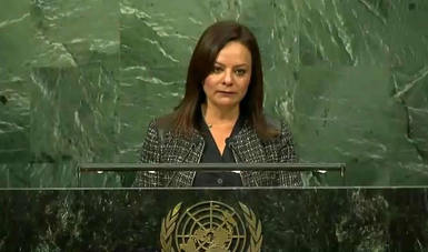 México toma la palabra por el Grupo de Amigos de los Pueblos Indígenas en la ONU.