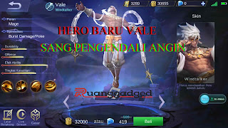 Hero Baru Vale, Sang Penguasa Angin Mobile Legends. Skill dan Tanggal Rilis!