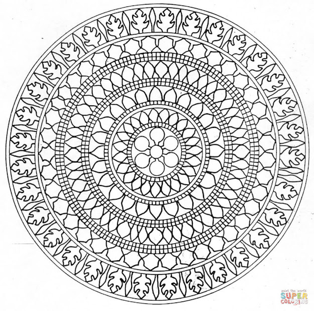 Coloring Pages Printable Mandala Uamp Abstract Colouring Pages For  Meditation Free Mandala Coloring
