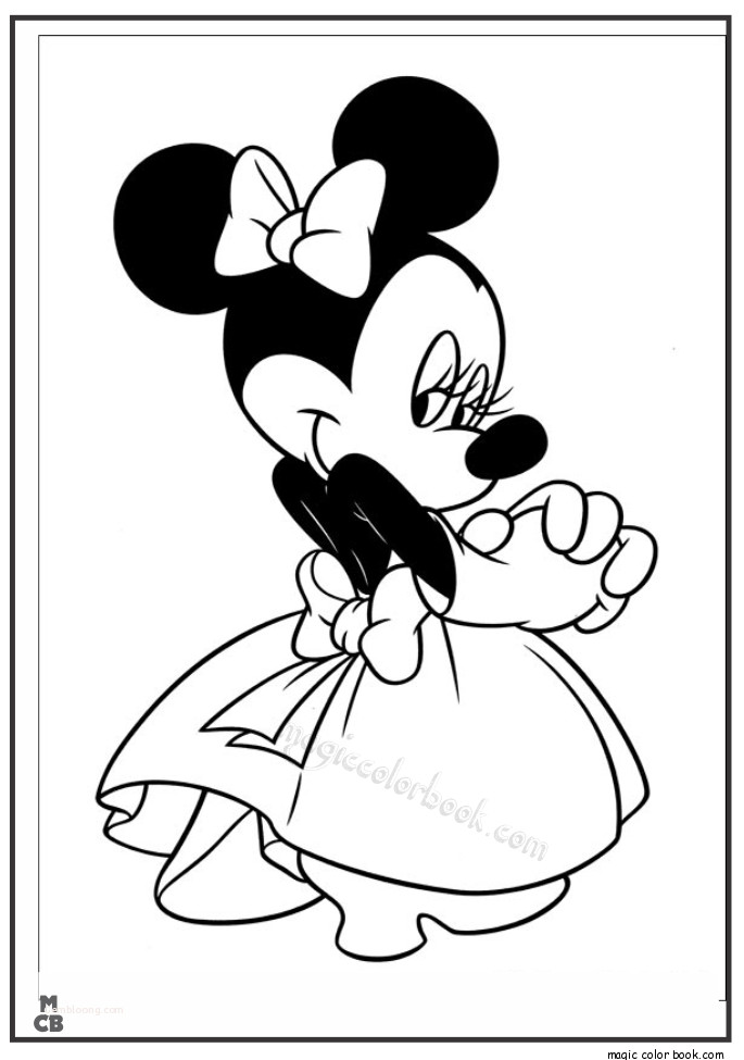 Minnie Mouse Printable Coloring Pages