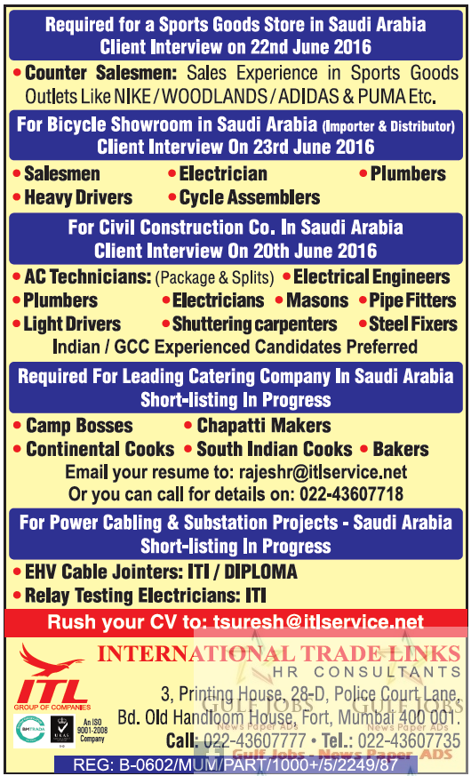 KSA Different job opportunities