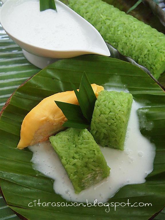 Pulut Durian Pandan ~ Resepi Terbaik