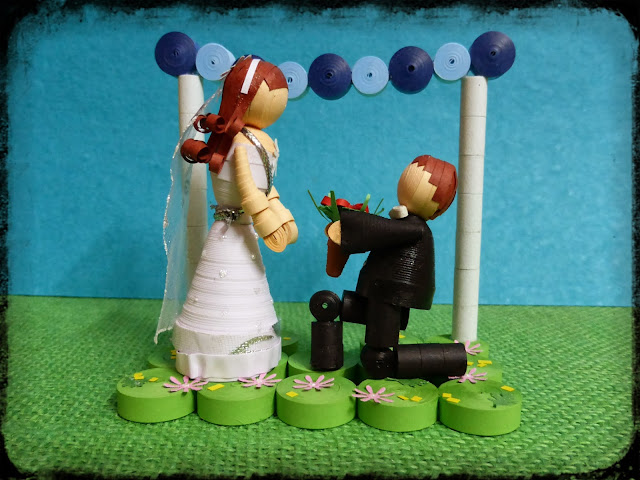 quilling 3d doll couple