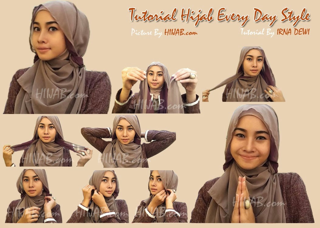 Tutorial Kerudung Segi Empat Wajah Bulat Tutorial Hijab Paling