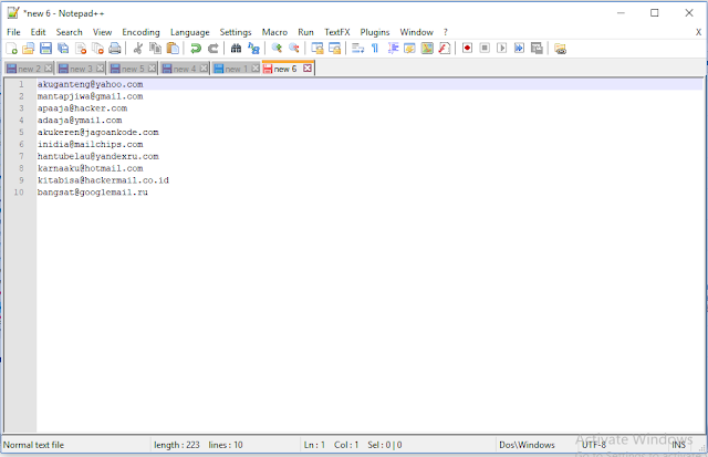  Melanjutkan postingan kita yang sudah sudah Cara Menyortir Semua Email Menggunakan Notepad++ 