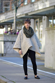 Suria Markus Fremont poncho seattle street style fashion it's my darlin'